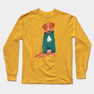 Nova Scotia Retriever in his favorite sweater Long Sleeve T-Shirt